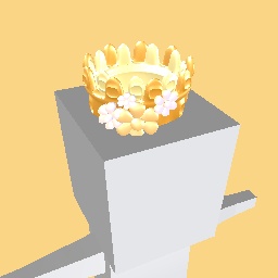Flower golden crown
