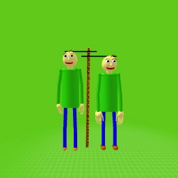 how tall is old baldi and new Baldi?