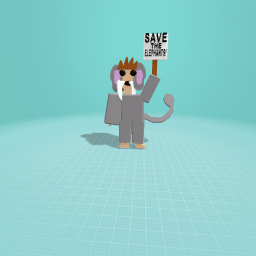 Save the elephants mascot