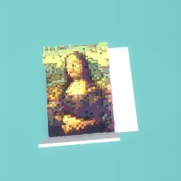 Blockified mona lisa