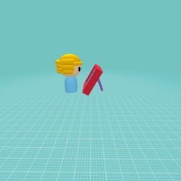 Ricitos con su tablet