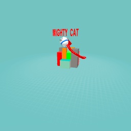 Mighty superhero cat