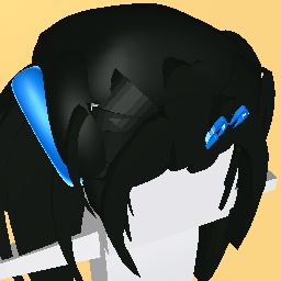 Korean Ponytails (Dark Blue Acc.)