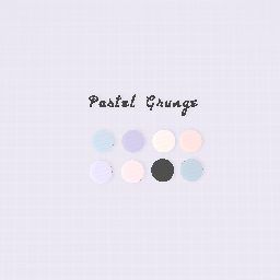 Pastel Grunge Colour Pallete