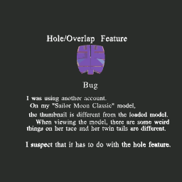 Hole/Overlap Feature Bug