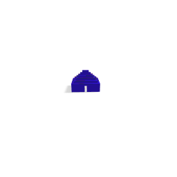 A little blue house