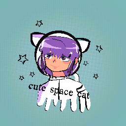 cute space cat