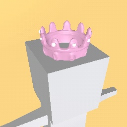 pink and white crown