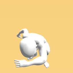 The bald, dabbing boy