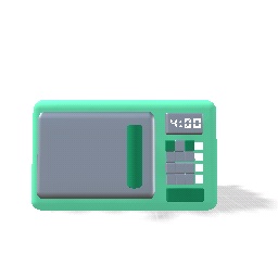 Mint Green Microwave