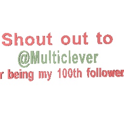 THANK YOU FOR 100 FOLLOWERS!