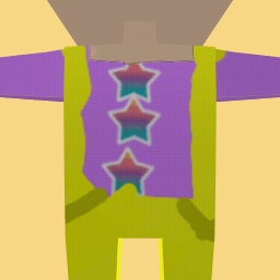 ovarals(yellow)and purple shirt