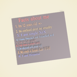 ☆Facts about me☆