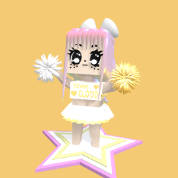 The cute cheerleader