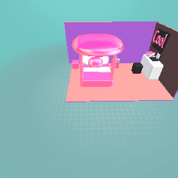 Neon pink bed