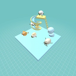 bob and friends at the water park