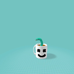 snake coming out of coffee