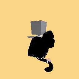 Black hoodie with cat tail