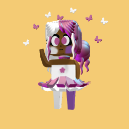 White and purple girl