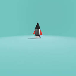 Red and black rocket