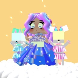 Blue and pink (free if 5 comments and 50 likes!)