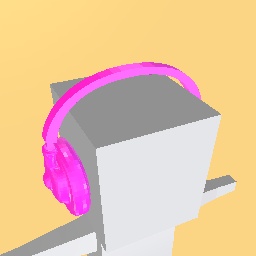 Neon pink head phones