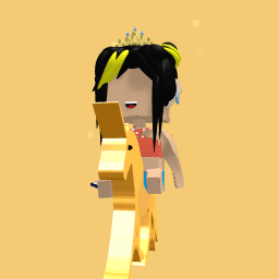 Princess riding a horse