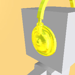 Gold headphones