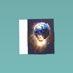 Joey in his motter cicle helmet