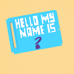 I'll say my real name on...