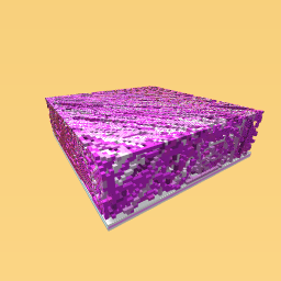 Cube of pink and purple
