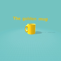 Golden mug