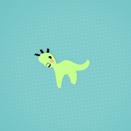 Cute greeny light dinasour