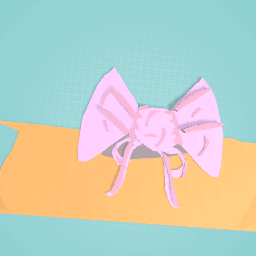 Little girls bow with ribbon