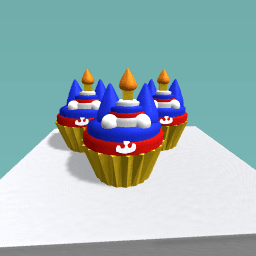 4th of July cat cupcakes