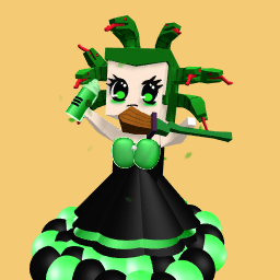 Definitely Evil Woman (Medusa?) With animated snake hair!