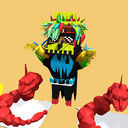 The golden man and diamond bat man