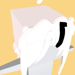 White and black hair (sort of gothic idk…)