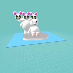 A polar bear with is friend