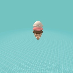 Simple Triple Scoop Ice Cream