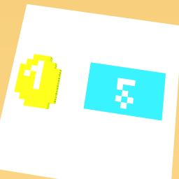 La. moneda. de. un. 1€. y. el. billete. de. 5€