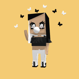 black and white girl