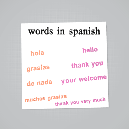 words in spanish