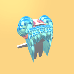 Made by Elspell - Shiny blue buns - limited edition!