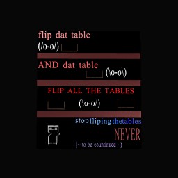 fliping tables