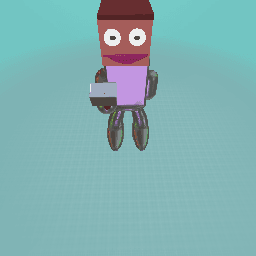 Shiny suited mc person