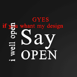 say open