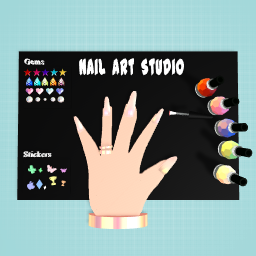 N.A.S means Nail art studio