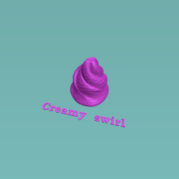 Creamy swirl!