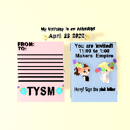 !My birthday is on saturday!